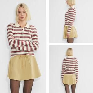 NWT SUNDAY BEST Aritzia Boba Japanese Sateen Low-Rise Micro Skirt Size Medium